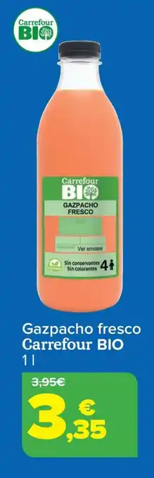 Carrefour BIO Gazpacho fresco oferta
