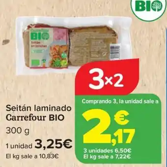 Carrefour CARREFOUR BIO Seitán laminado oferta