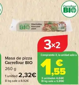Carrefour CARREFOUR BIO Masa de pizza oferta