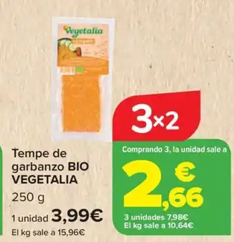 Carrefour BIO VEGETALIA Tempe de garbanzo oferta