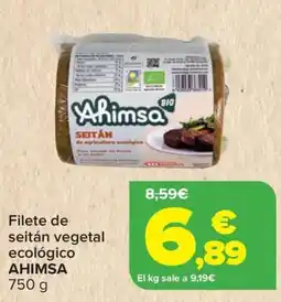Carrefour AHIMSA Filete de seitán vegetal ecológico oferta