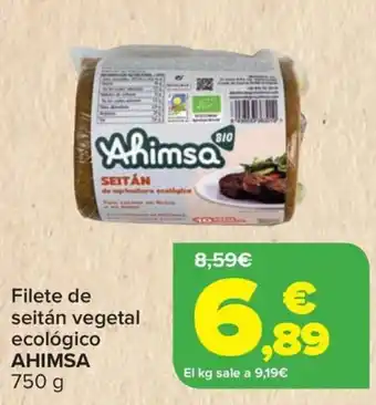 Carrefour AHIMSA Filete de seitán vegetal ecológico oferta