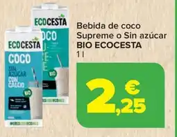 Carrefour BIO ECOCESTA Supreme o Sin azúcar oferta