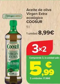 Carrefour COOSUR Aceite de oliva Virgen Extra ecológico oferta