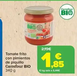 Carrefour CARREFOUR BIO Tomate frito con pimientos de piquillo oferta