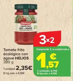 Carrefour HELIOS Tomate frito ècológico con agave oferta