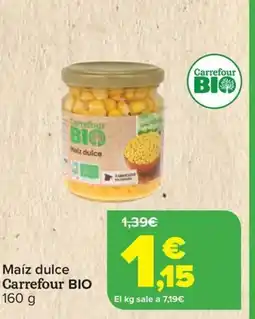 Carrefour CARREFOUR BIO Maiz dulce oferta