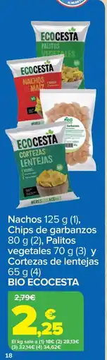 Carrefour BIO ECOCESTA Nachos oferta