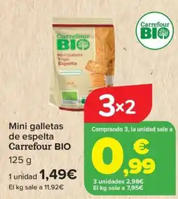 Carrefour CARREFOUR BIO Mini Galleta de espelta oferta