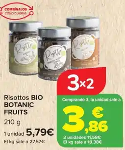 Carrefour BIO BOTANIC FRUITS Risottos oferta