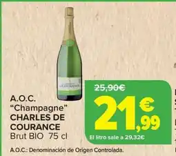 Carrefour CHARLES DE COURANCE A.O.C Champagne oferta