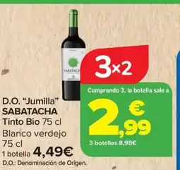 Carrefour SABATACH D.O Jumilla oferta