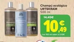 Carrefour URTEKRAM Champú ecológico oferta