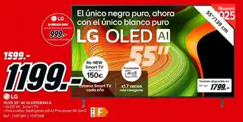 MediaMarkt LG OLED 55" 4K OLED55B56LA oferta