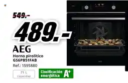 MediaMarkt AEG Horno pirolítico GS6PB51FAB oferta