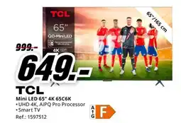 MediaMarkt TCL Mini LED 65" 4K 65C6K oferta