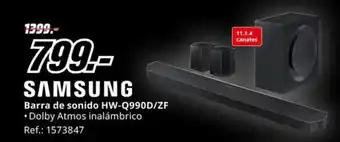 MediaMarkt SAMSUNG Barra de sonido HW-Q990D/ZF oferta