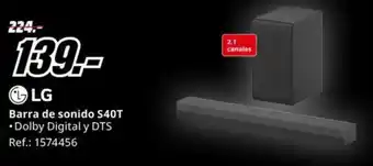 MediaMarkt LG Barra de sonido S40T oferta