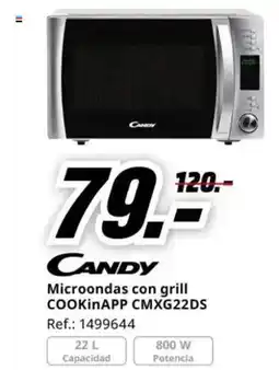 MediaMarkt CANDY Microondas con grill COOKINAPP CMXG22DS oferta