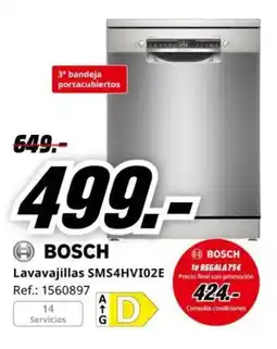 MediaMarkt BOSCH Lavavajillas SMS4HVI02E oferta