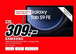 MediaMarkt SAMSUNG Tablet Galaxy Tab S9 FE WiFi + Incluye S Pen oferta