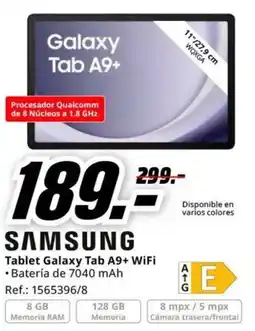 MediaMarkt SAMSUNG Tablet Galaxy Tab A9+ WiFi oferta
