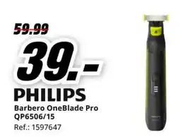 MediaMarkt PHILIPS Barbero OneBlade Pro QP6506/15 oferta