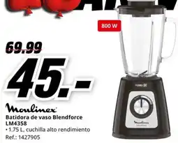 MediaMarkt MOULINEX Batidora de vaso Blendforce LM4358 oferta