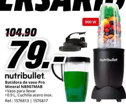MediaMarkt NUTRIBULLET Batidora de vaso Pro Mineral NB907MAB oferta