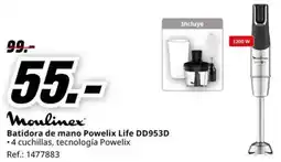 MediaMarkt MOULINEX Batidora de mano Powelix Life DD953D oferta