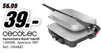 MediaMarkt CECOTEC Sanvichera Rock"nGrill oferta