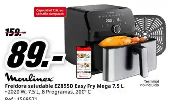 MediaMarkt MOULINEX Freidora saludable EZ855D Easy Fry Mega oferta