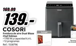 MediaMarkt COSORI Freidora de aire Dual Blaze Chef Edition oferta