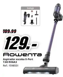 MediaMarkt ROWENTA Aspirador escoba X-Pert 7.60 RH6A3 oferta
