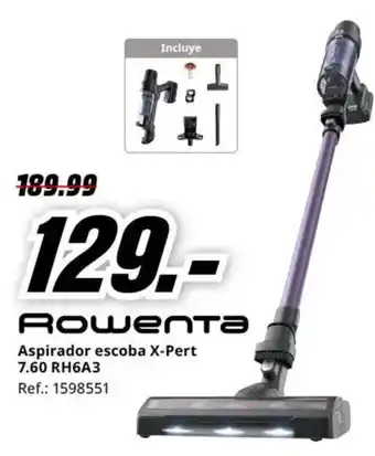 MediaMarkt ROWENTA Aspirador escoba X-Pert 7.60 RH6A3 oferta