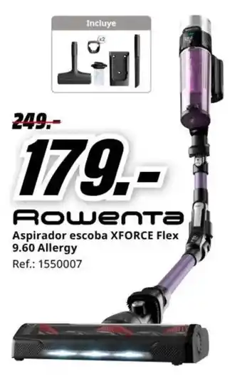MediaMarkt ROWENTA Aspirador escoba XFORCE Flex oferta