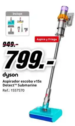 MediaMarkt DYSON Aspirador escoba v15s Detect™ Submarine oferta