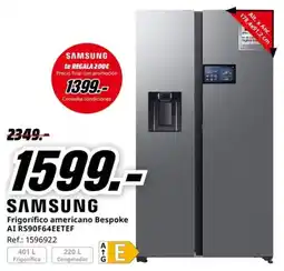 MediaMarkt SAMSUNG Frigorífico americano Bespoke AI RS90F64EETEF oferta
