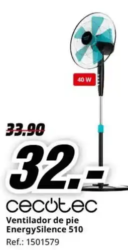MediaMarkt CECOTEC Ventilador de pie EnergySilence 510 oferta
