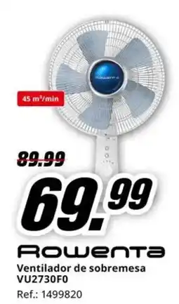 MediaMarkt ROWENTA Ventilador de sobremesa VU2730F0 oferta
