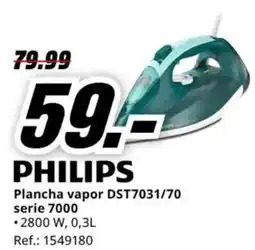 MediaMarkt PHILIPS Plancha vapor DST7031/70 serie 7000 oferta