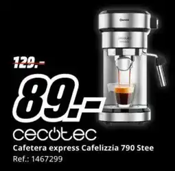 MediaMarkt CECOTEC Cafetera express Cafelizzia 790 Stee oferta