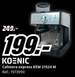 MediaMarkt KOENIC Cafetera express KEM 21524 M oferta