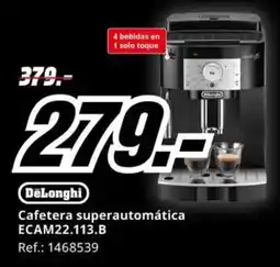 MediaMarkt DELONGHI Cafetera superautomática ECAM22.113.B oferta