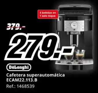 MediaMarkt DELONGHI Cafetera superautomática ECAM22.113.B oferta