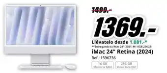 MediaMarkt iMac 24" Retina (2024) oferta
