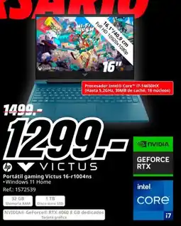 MediaMarkt HP Portátil gaming Victus 16-r1004ns oferta