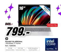 MediaMarkt HP Portátil 16-af0034ns oferta