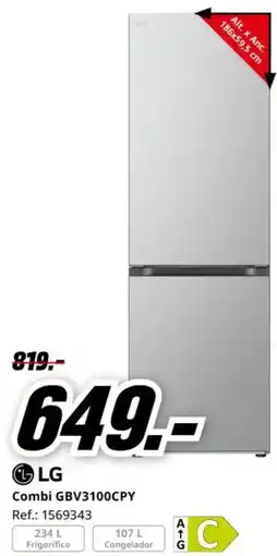 MediaMarkt LG Combi GBV3100CPY oferta