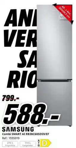 MediaMarkt SAMSUNG Combi SMART AI RB38C605DS9/EF oferta